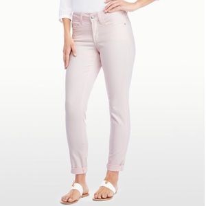 NYDJ Alina Convertible Ankle Pink Chiffon Jeans